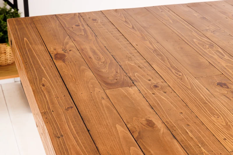 Table à manger massive FINCA 300 cm en pin recyclé marron vintage