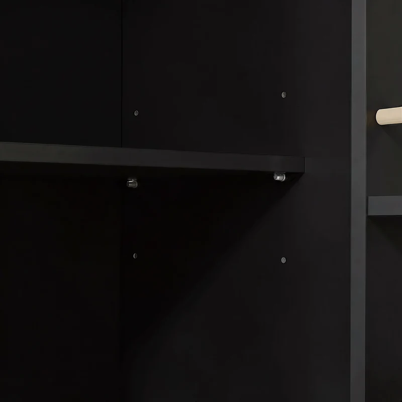 Buffet charme noir 3 tiroirs et 2 portes CASCADEINFIN