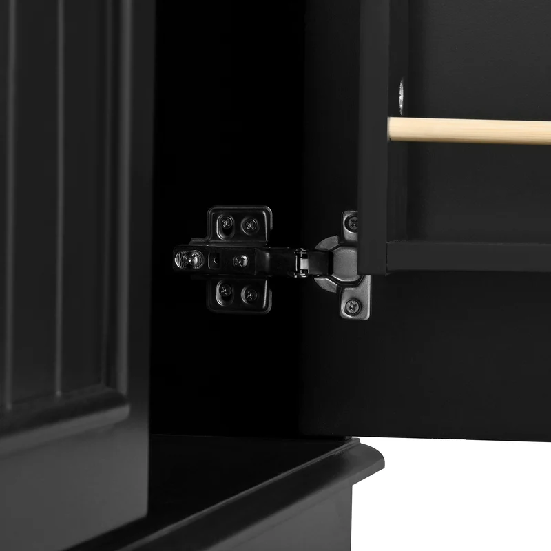 Buffet charme noir 3 tiroirs et 2 portes CASCADEINFIN