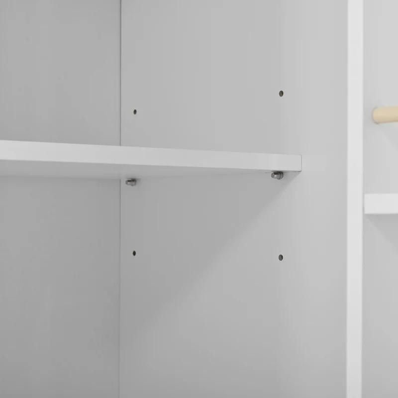 Buffet charme blanc 3 tiroirs et 2 portes 126x40x86 cm CASCADEMERIDIA