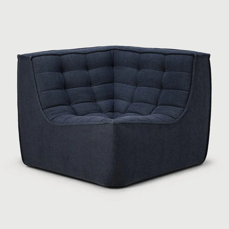 Ethnicraft Canapé Modulaire N701 - Tissu Éco (Angle Droit 90°)