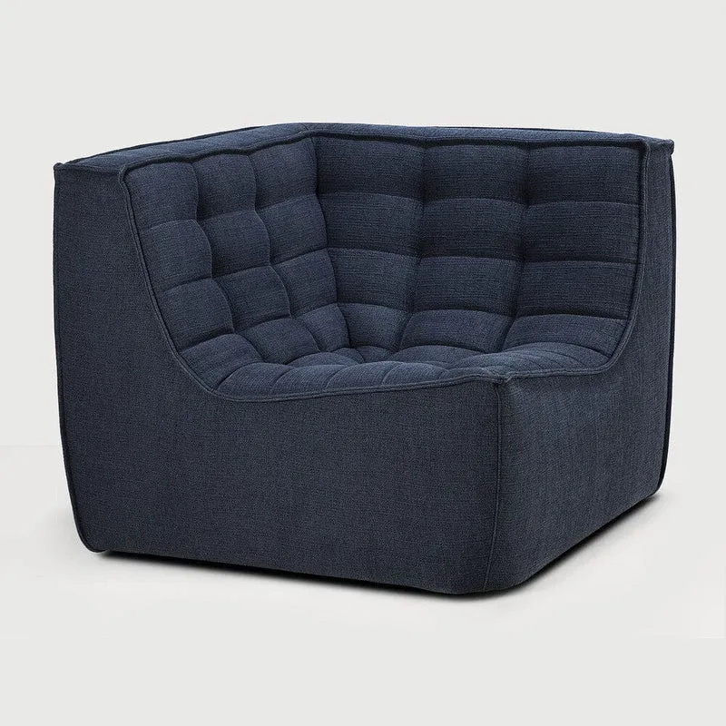 Ethnicraft Canapé Modulaire N701 - Tissu Éco (Angle Droit 90°)