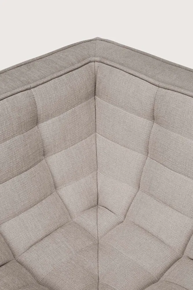 Ethnicraft Canapé Modulaire N701 - Tissu Éco (Angle Droit 90°)