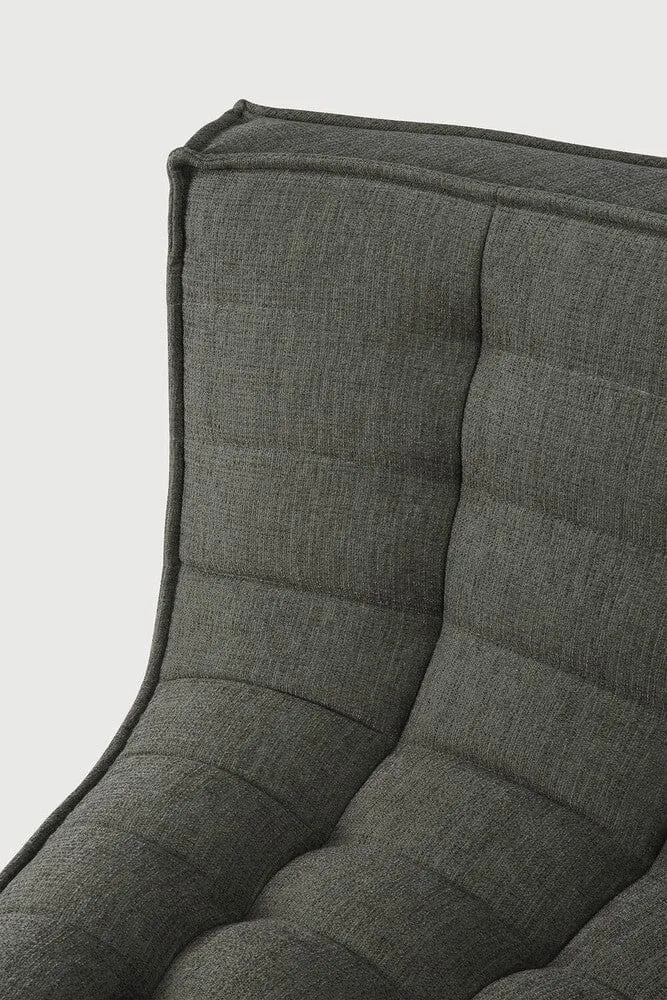Ethnicraft Canapé Modulaire N701 - Tissu Éco (Angle Arrondi 90°)
