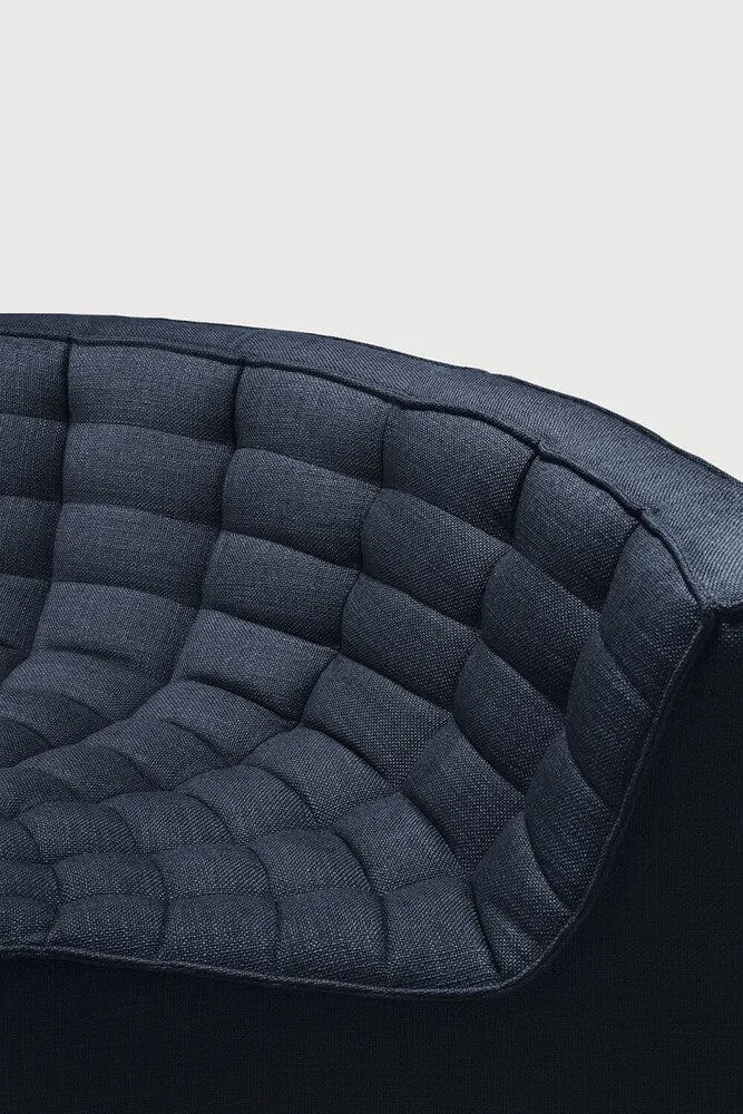 Ethnicraft Canapé Modulaire N701 - Tissu Éco (Angle Arrondi 90°)