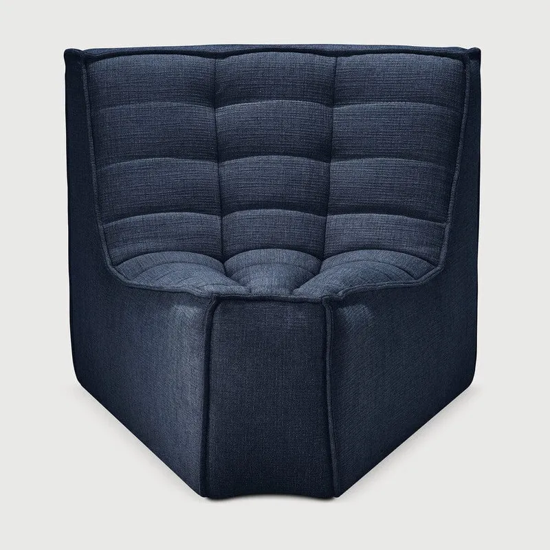 Ethnicraft Canapé Modulaire N701 - Tissu Éco (Angle Arrondi 45°)