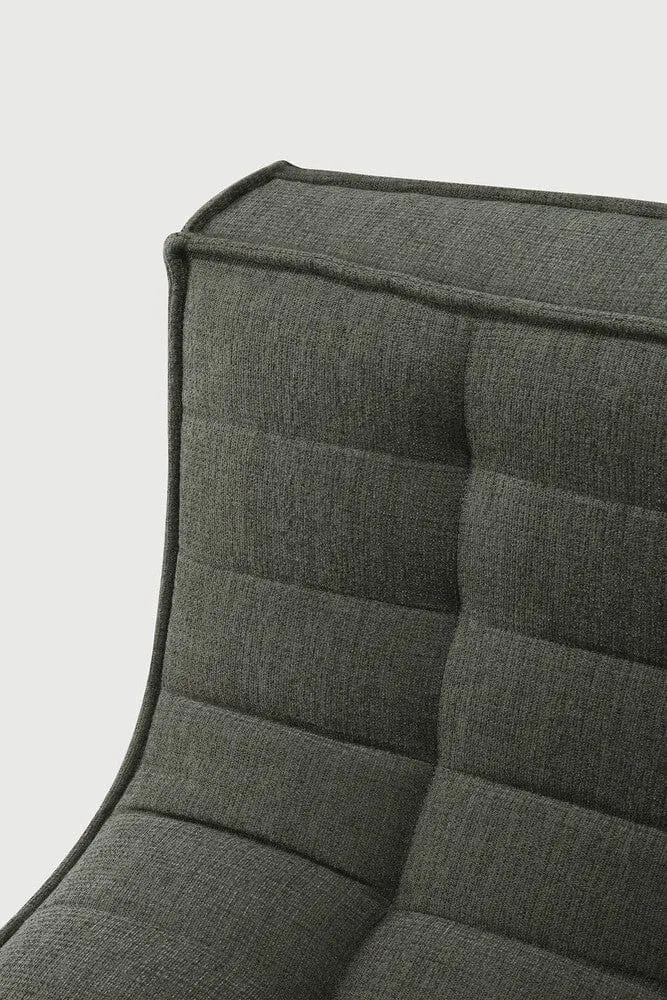 Ethnicraft Canapé Modulaire N701 - Tissu Éco (1 Place)