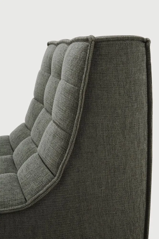 Ethnicraft Canapé Modulaire N701 - Tissu Éco (1 Place)