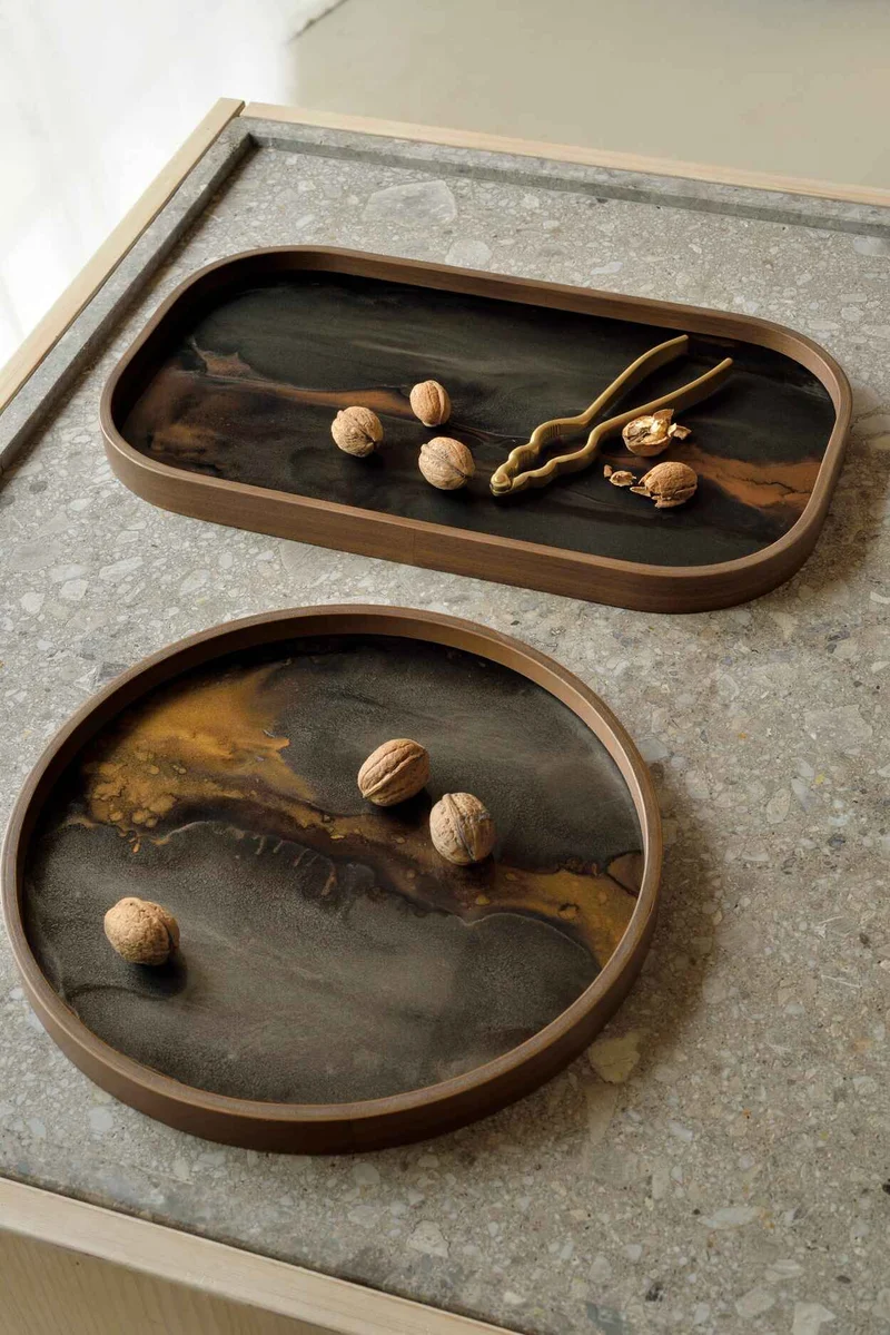 Ethnicraft Plateau Vide-Poche Organic - Bronze