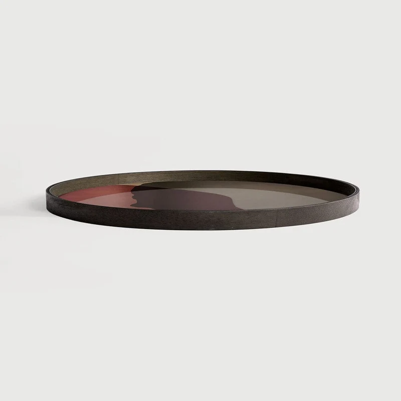 Ethnicraft Plateau en Verre Combined Dots - Pinot - Grand Ø 92cm