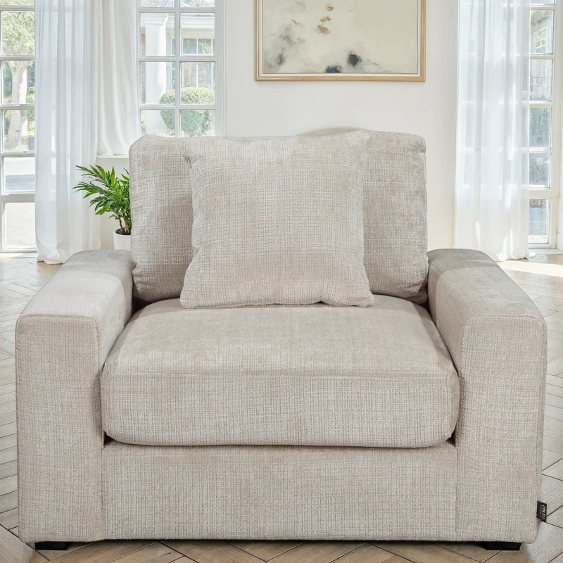 Canapé en tissu, H82CM - VITO