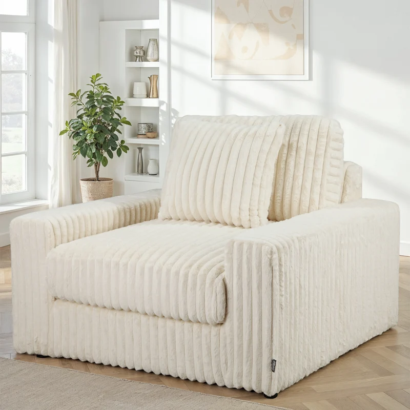 Canapé en tissu, H82CM - VITO