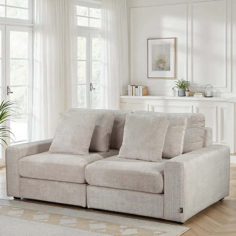 Canapé en tissu, H82CM - VITO