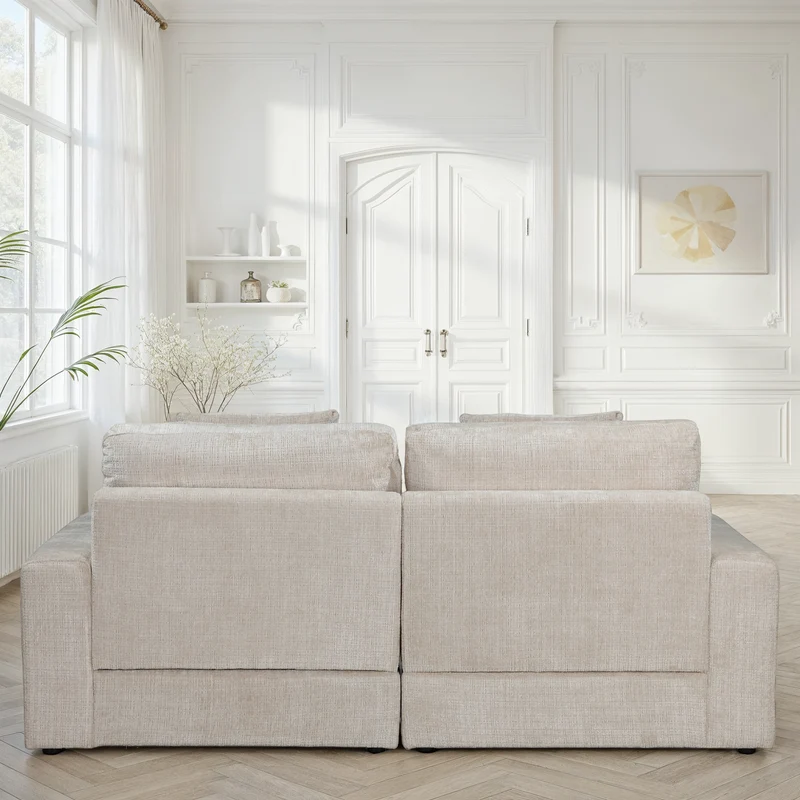 Canapé en tissu, H82CM - VITO