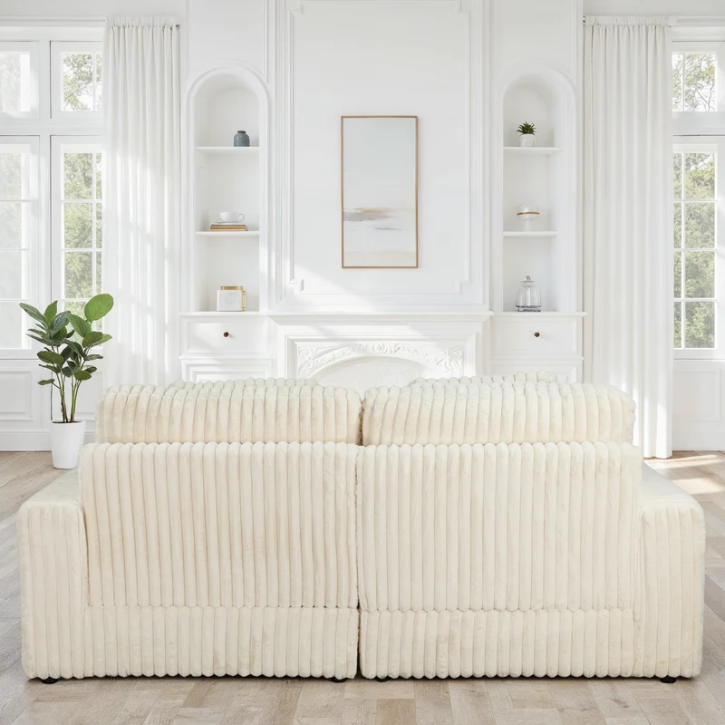 Canapé en tissu, H82CM - VITO