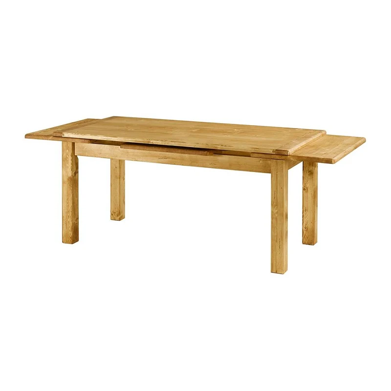 Table repas 160-260 cm avec 2 allonges 50cm en épicéa massif huilé miel | OREGON