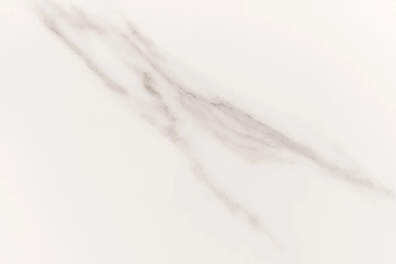 Table à manger design UNIQUE 200cm chêne blanc céramique base colonne marbre