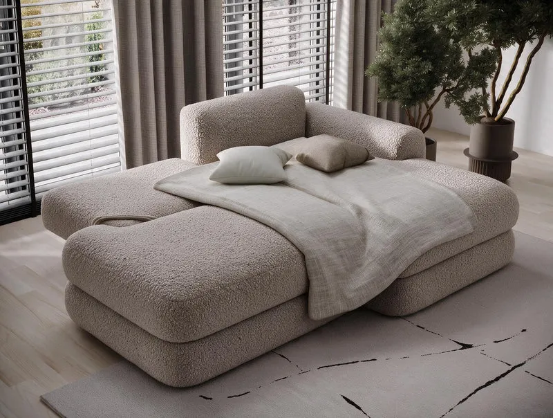 Canapé d'angle convertible design WAGRAM avec coffre de rangement