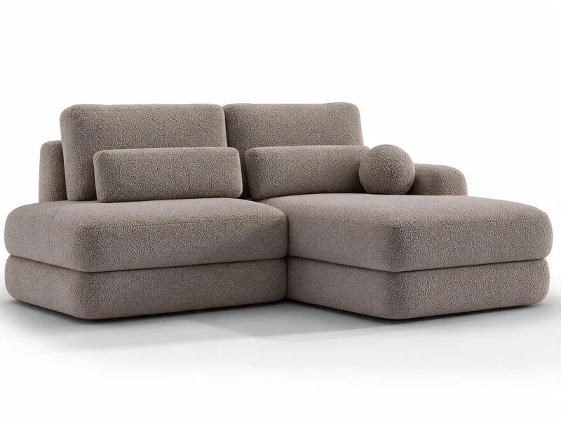 Canapé d'angle convertible design WAGRAM avec coffre de rangement