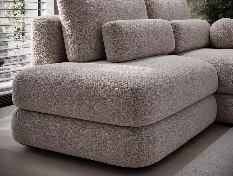 Canapé d'angle convertible design WAGRAM avec coffre de rangement