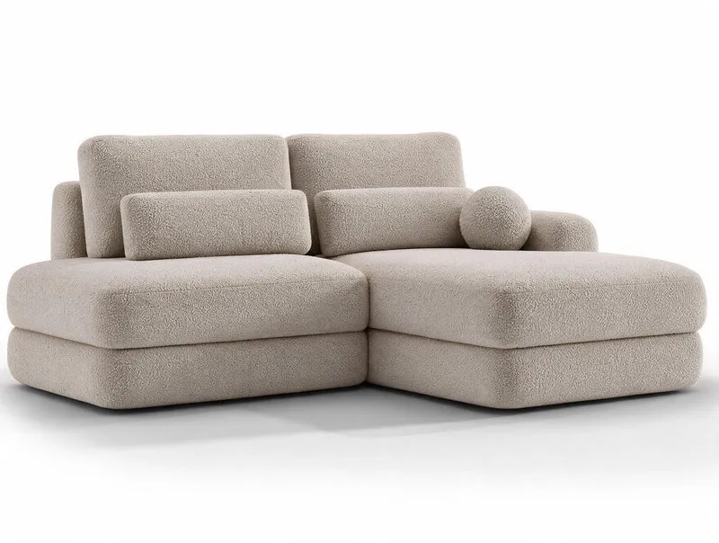 Canapé d'angle convertible design WAGRAM avec coffre de rangement