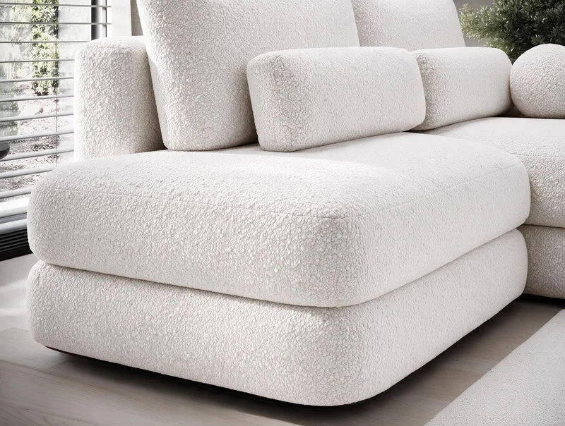 Canapé d'angle convertible design WAGRAM avec coffre de rangement