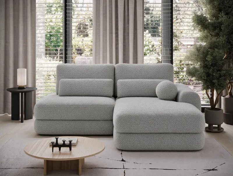 Canapé d'angle convertible design WAGRAM avec coffre de rangement