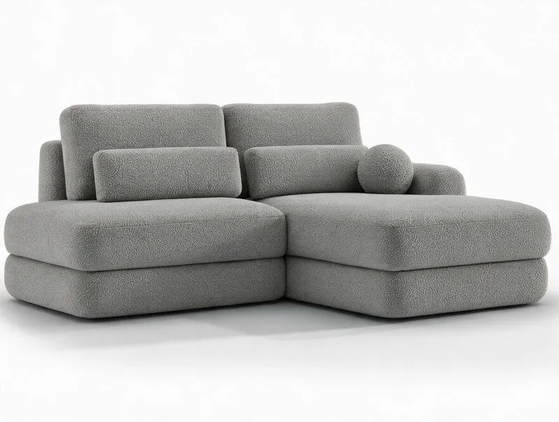 Canapé d'angle convertible design WAGRAM avec coffre de rangement