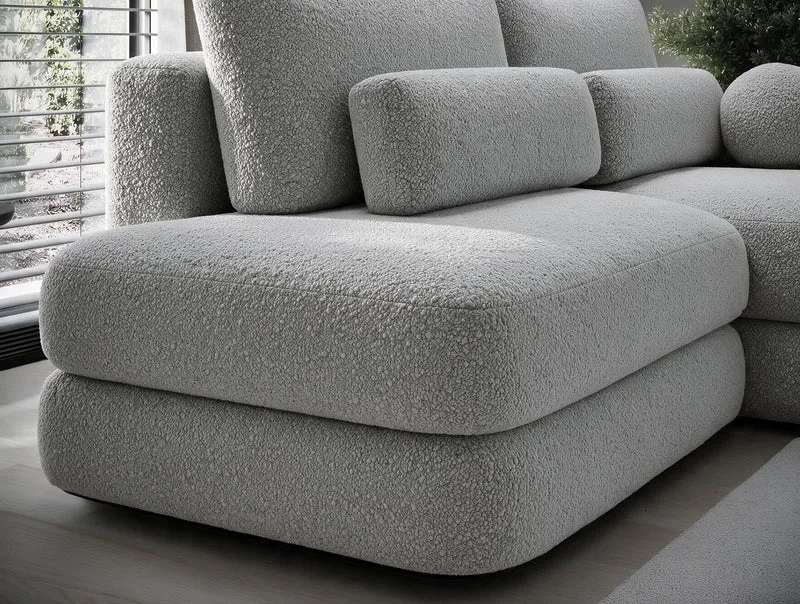 Canapé d'angle convertible design WAGRAM avec coffre de rangement