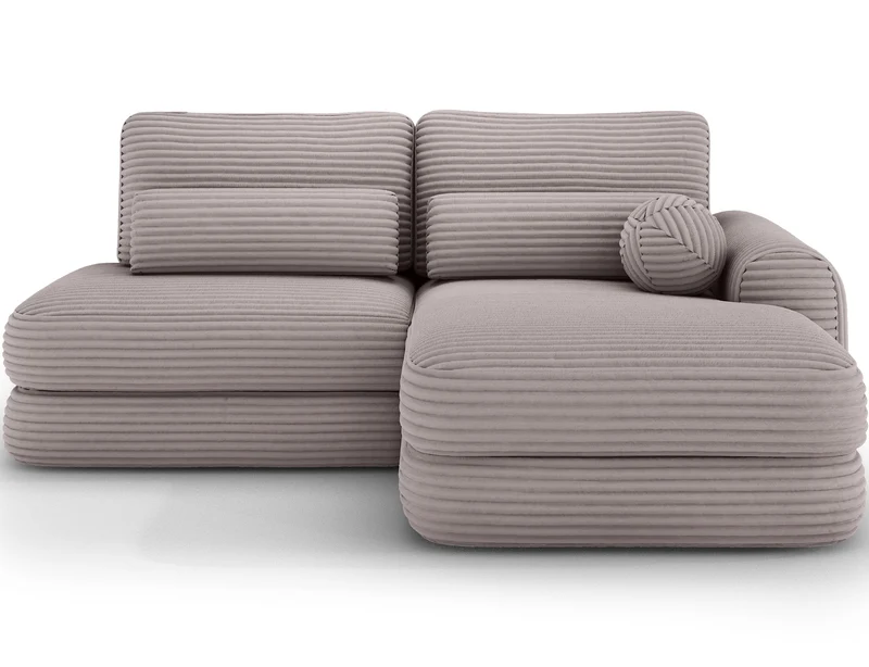 Canapé d'angle convertible design WAGRAM avec coffre de rangement