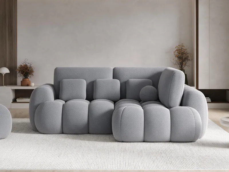 Canapé d'angle convertible design AUBER avec coffre de rangement