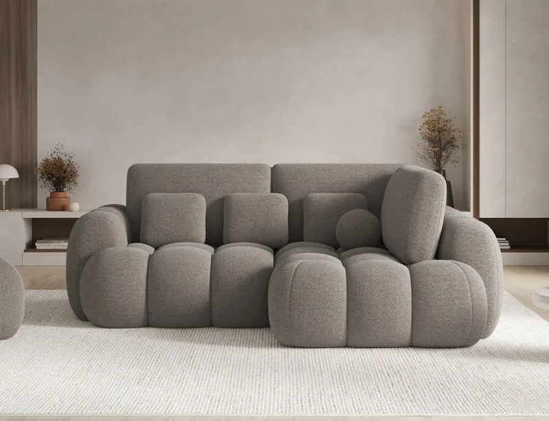 Canapé d'angle convertible design AUBER avec coffre de rangement