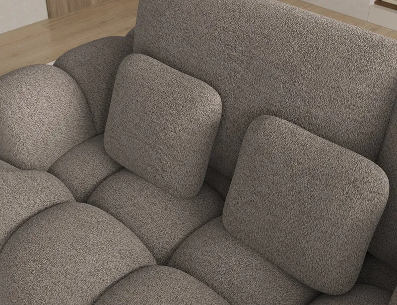 Canapé d'angle convertible design AUBER avec coffre de rangement