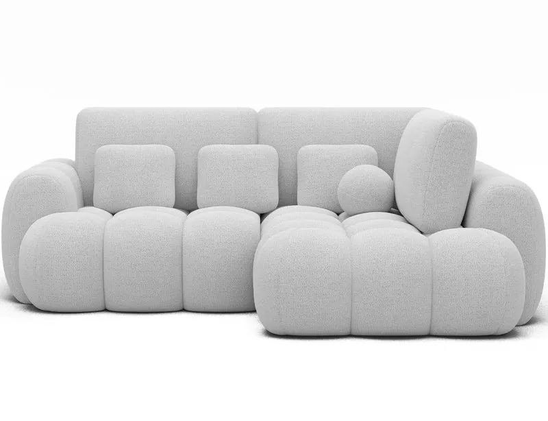 Canapé d'angle convertible design AUBER avec coffre de rangement