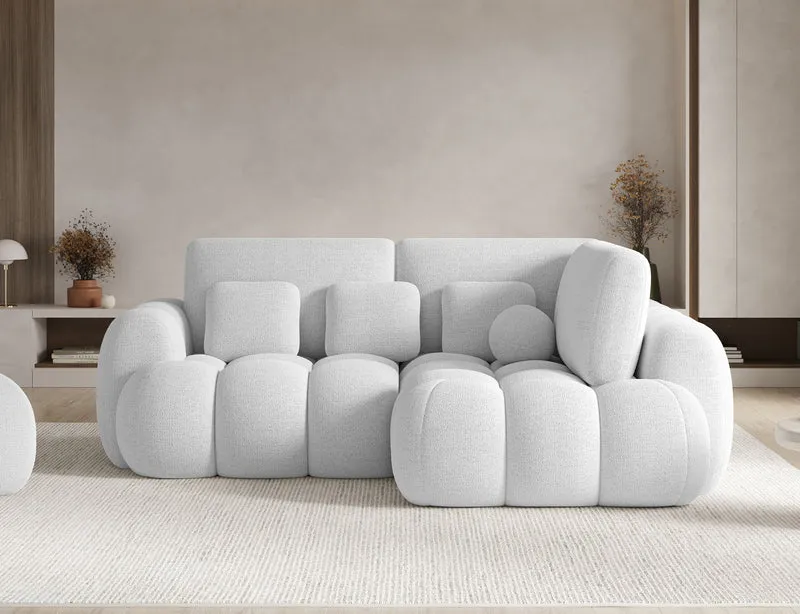 Canapé d'angle convertible design AUBER avec coffre de rangement