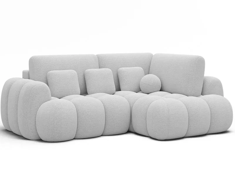 Canapé d'angle convertible design AUBER avec coffre de rangement