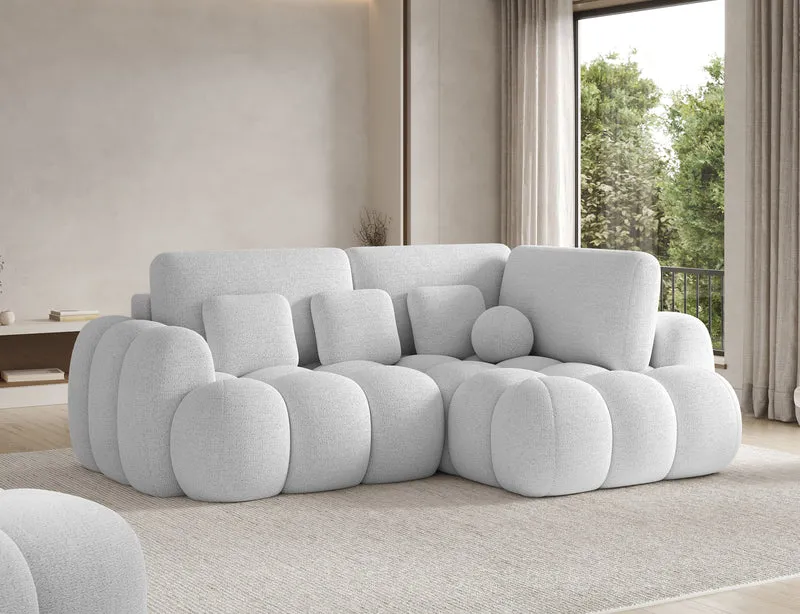 Canapé d'angle convertible design AUBER avec coffre de rangement