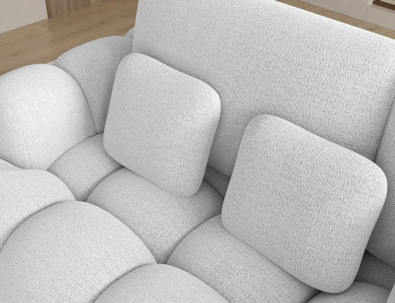 Canapé d'angle convertible design AUBER avec coffre de rangement
