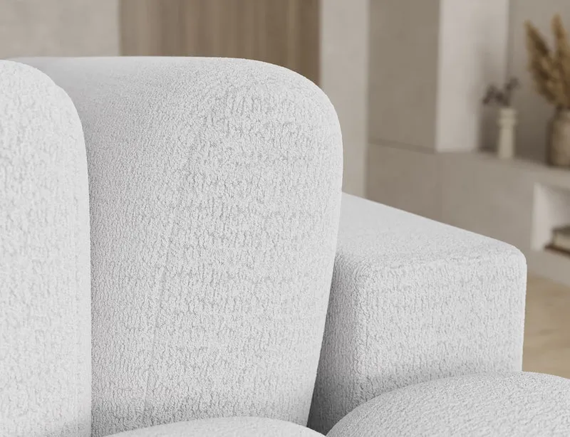 Canapé d'angle convertible design AUBER avec coffre de rangement