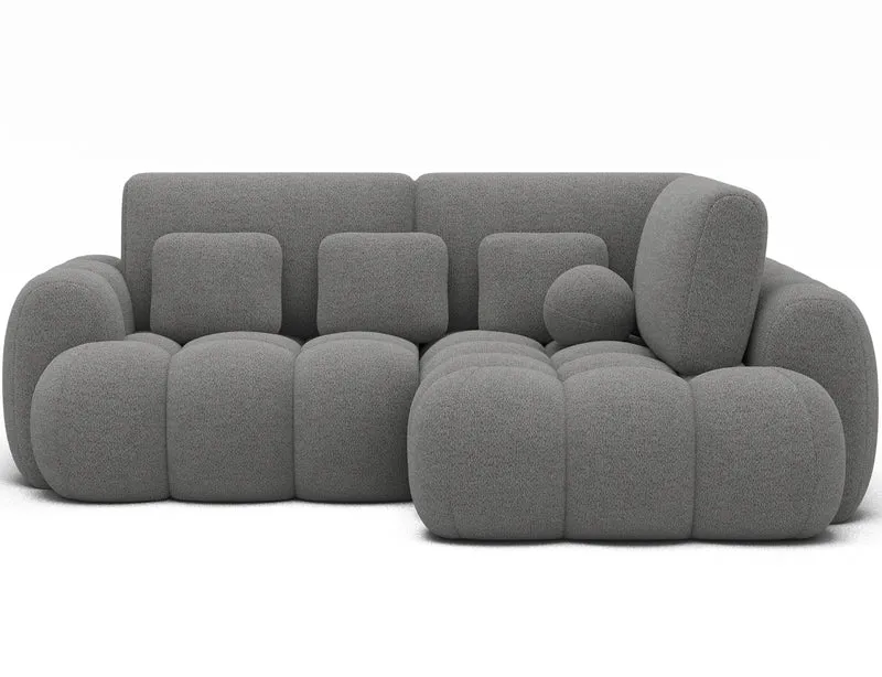 Canapé d'angle convertible design AUBER avec coffre de rangement