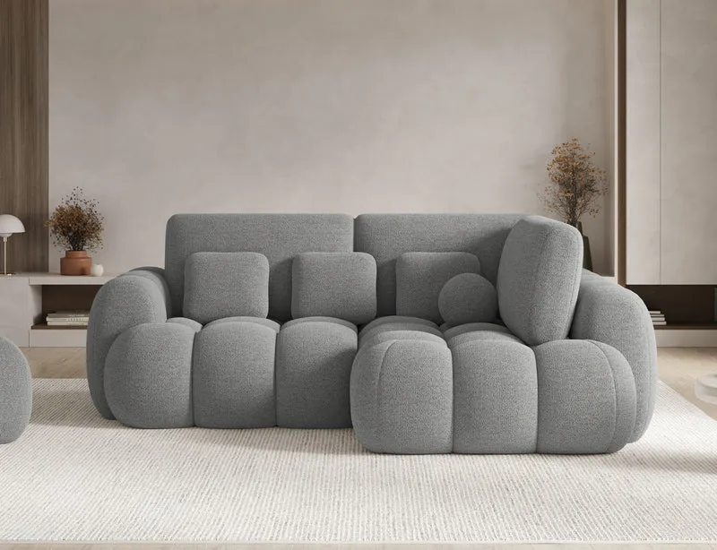 Canapé d'angle convertible design AUBER avec coffre de rangement