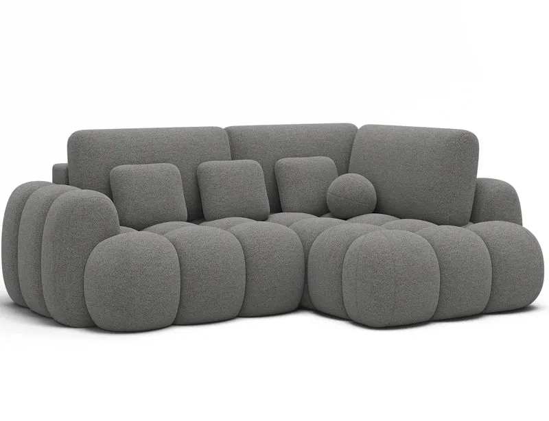 Canapé d'angle convertible design AUBER avec coffre de rangement