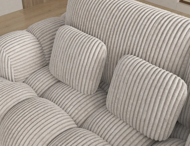 Canapé d'angle convertible design AUBER avec coffre de rangement
