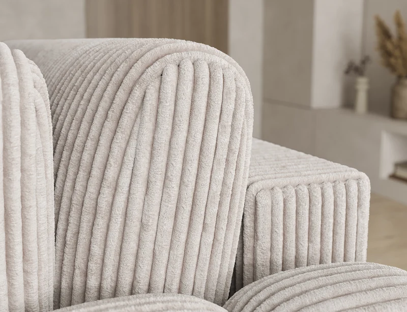 Canapé d'angle convertible design AUBER avec coffre de rangement