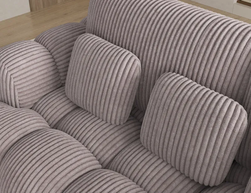 Canapé d'angle convertible design AUBER avec coffre de rangement