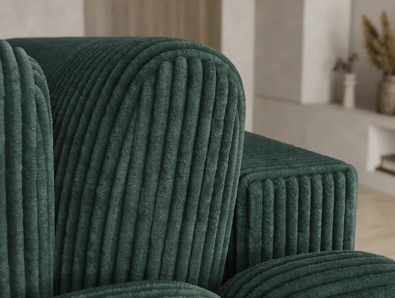 Canapé d'angle convertible design AUBER avec coffre de rangement
