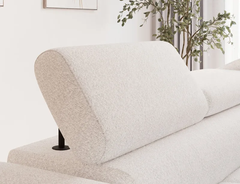 Canapé d'angle convertible design ALESIA avec coffre de rangement