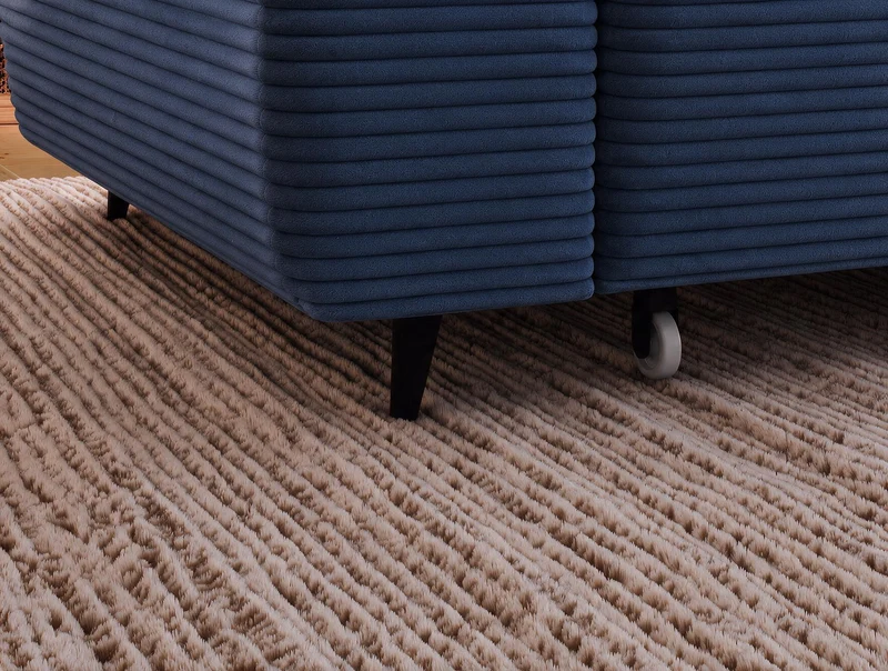 Canapé d'angle convertible design ALESIA avec coffre de rangement