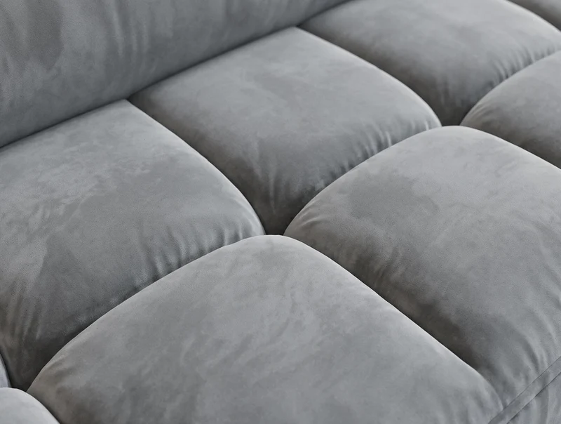 Canapé d'angle convertible design ALESIA avec coffre de rangement