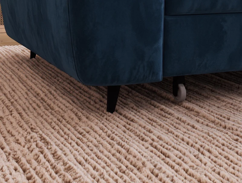 Canapé d'angle convertible design ALESIA avec coffre de rangement